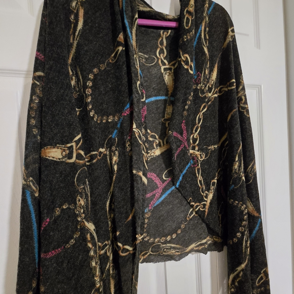 Shawl Or Scarf, Equestrian Print